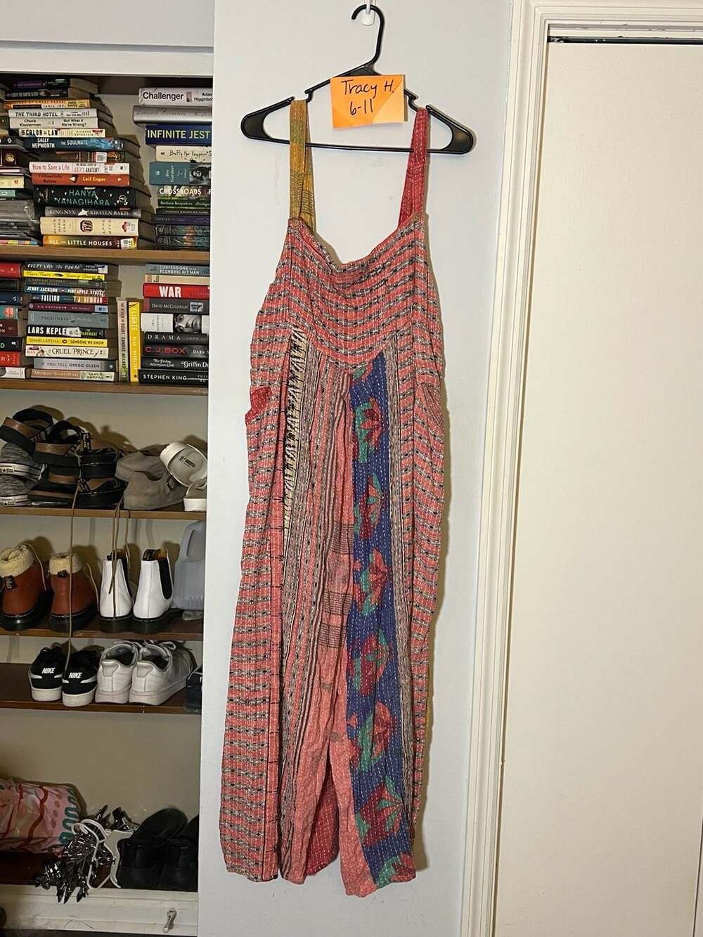 Kantha Bae Crossroads Kantha Overalls Upcycled Sari Jumpsuit
